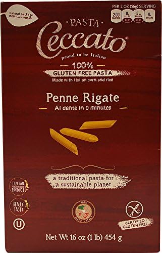 Ceccato Gluten Free Pasta Penne Rigate -- 16 oz
