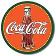 Nostalgic Coca-Cola Tin Metal Sign : 1930s Coke Bottle