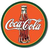Nostalgic Coca-Cola Tin Metal Sign : 1930s Coke Bottle