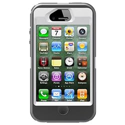 OtterBox Defender Series Hybrid Case & Holster for iPhone 4 & 4S - White / Gunmetal Grey