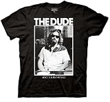 51rGI3zbsWL. SL160  Big Lebowski The Dude Black & White Photo Mens T shirt S