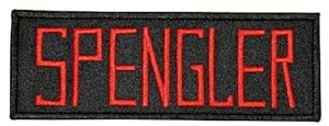Amazon.com: Ghostbusters Spengler Name Tag Iron On Uniform Embroidered ...