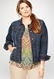 51rGJVsK8EL. SL160  Avenue Plus Size Classic Denim Jacket