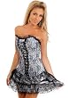 White Strapless Lace Corset Dress
