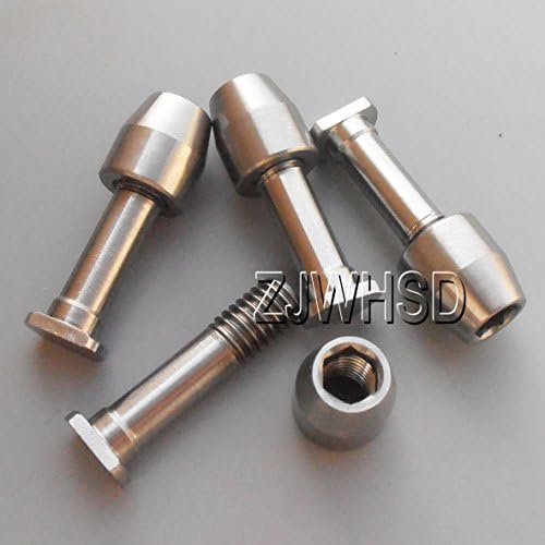 4 set Titanium Ti Road Bike V Brake Pad Bolt Screw Nut for Avid Shimano Sram etc for Bicycle / Aerospace Grade