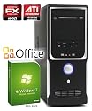 PC - CSL Sprint H5921 (Quad) - Multimedia QuadCore! PC-System mit AMD FX-Series FX-4100 4x 3600 MHz, 1000GB SATA, 8192MB DDR3, Radeon HD 5450 2048MB, DVD-RW, CardReader, 7.1 Sound, GigLAN, Windows 7 Home Premium, Office 2010 preloaded