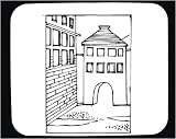 Decorated Mouse Pad with "black and white", "Austria Hungary", structure