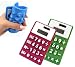 Flexible Solar Calculator Silicon 8-digital Two-way Power Magnetic Calculator Colorful