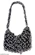 Soda pop-top shoulder bag, 'Shimmery Night'
