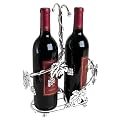 Silver plated 2 Bottle Wine Holder