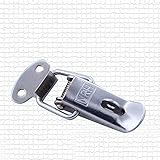 520 クロムメッキ パッチン錠 トグルラッチ 4個入り　ツールボックス　シルバートーン　ストレート (5205B)