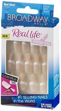 Broadway Nails Real Life Everyday Style Real Short Length - 24 CT by KISS PRODUCT INC.