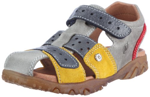 Naturino Gilus 050133601, Jungen Sandalen, multifarben (GRIGIO-GIALLO-BLU-ROSSO), EU 25