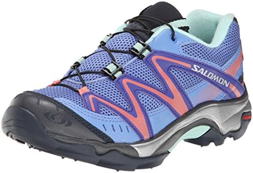 Saloman XT Wings Training Shoe (Little Kid/Big Kid), Petunia Blue/Spectrum Blue/Melon Bloom, 1 M US Little Kid
