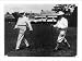 Historic Print (L): [Charles Evans Hughes and Secretary of Agriculture holding golf clubs and walking on Che