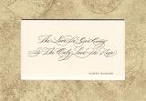 Calligraphy Art Quote - Letterpress Printed & Matted