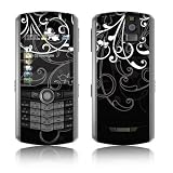 B&W Fleur Design Protective Skin Decal Faceplate for Blackberry Pearl 8120/ Pearl 8130 Cell Phones