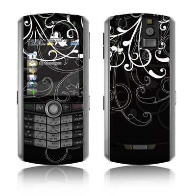 B&W Fleur Design Protective Skin Decal Faceplate for Blackberry Pearl 8120/ Pearl 8130 Cell Phones