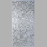 LOUNGE DESIGN T&Uuml;RVORHANG "CUBIC" von DESIGN DELIGHTS retro m&ouml;bel raumteiler vorhang L49 silber