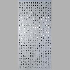 LOUNGE DESIGN T�RVORHANG "CUBIC" von DESIGN DELIGHTS retro m�bel raumteiler vorhang L49 silber