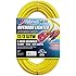 US Wire 74050 12/3 50-Foot SJTW Yellow Heavy Duty Lighted Plug Extension Cord