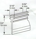 CRL Clear Shower Door Vinyl T Sweep and Seal - 36 in long