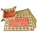 Provence print French bread or napkins reversible fabric basket