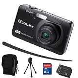 Casio Exilim EX Z90 schwarz+ Mega Zubehör ( 8GB + Tasche + 2Akkus + KFZ )