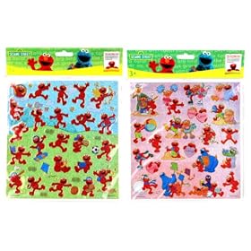Sesame Street Elmo & Friends Foil Sticker Set of 2 Sheets