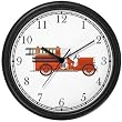 Fire Engine, Fire Truck or Firetruck - JP - Wall Clock by WatchBuddy Timepieces (Black Frame)