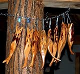 Collectible Hand Carved Mountain Trout - Stringer of 8