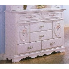 Sophie Romantic White Dresser by Coaster Furniture