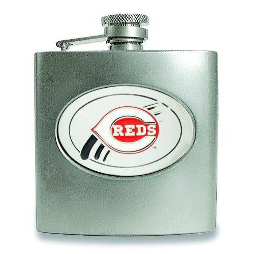 MLB Cincinnati Reds Stainless Steel Hip Flask 6oz