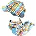 New Plaid Stripe Newsboy Cabbie Hat Winter Scarf Set Blue