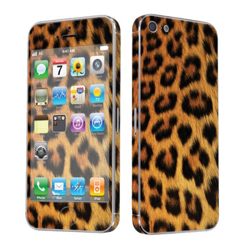 Apple iPhone 5 Full Body Vinyl Decal Protection Sticker Skin Yellow Cheetah Apple iPhone 5 Full Body Vinyl Decal Protection Sticker Skin Yellow Cheetah