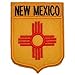 New Mexico State Flag Shield Patch 2 7/8
