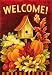 Fall Birdhouse - Toland Garden Flag 12.5 X 18 Inches