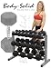 Body Solid 3-Tier Dumbbell Rack plus 10 Pairs (5-50 lbs.) Rubber Coated Hex Dumbbells SDRS550 & GDR363 - FREE SHIPPING!