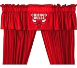 NBA Chicago Bulls Locker Room Valance and Drapes