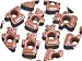 Ginger Bread Girl Eyelets 1/8 Scrapbooking Embellishments - Pack of 8 - Paper Craft, Holiday Cards & Tags, Paper Piecing Supplies