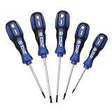 Wiha 45593 Screwdriver Sets, Torx, Cushion Grip, Precision Black Tip, T8 to T25, 5 Piece [並行輸入品]
