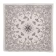 White New Paisley Bandannas W12S21D