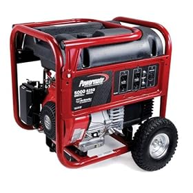 Powermate PM0435001 5,000 Running Watt 10 HP OHV Subaru Gas Powered Portable Generator With Wrap... by 
