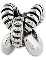Sterling Silver Reflections Textured Bali Bead