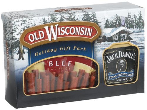 Old Wisconsin Beef Sticks With Jack Daniels Mustard, 17-Ounce Boxes (Pack of 4) by Old Wisconsin
