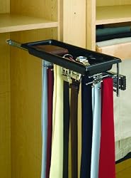 Rev-A-Shelf TBC-14TCR Tie / Belt Rack with Tray - Wire-Chrome