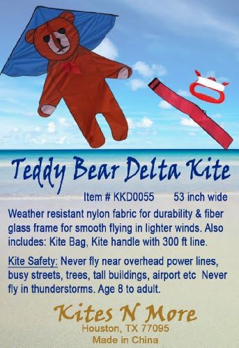 Kites N More, 2 Big Teddy Bear Kids Kite 53