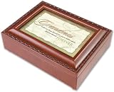 Grandmas Forever Woodgrain Music Box Plays Wonderful World