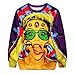 Ninimour- Women's 3D Autumn Winter Digital Print Pullover Outwear