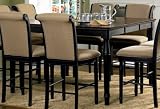 Coaster Cabrillo Counter Height Dining Table in Dark Cappuccino